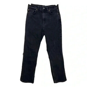 ASOS DESIGN high rise farleigh 'slim' mom jeans in washed black